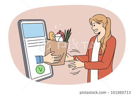 Food Delivery service to home concept. 101860713