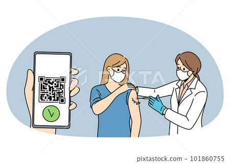 Vaccination passport and immunization concept. Vaccination passport and immunization concept. 101860755