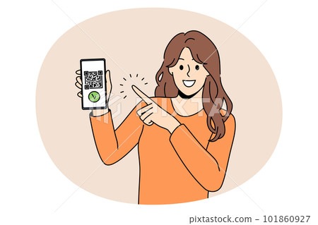 Qr code and Online payment concept Qr code and Online payment concept 101860927