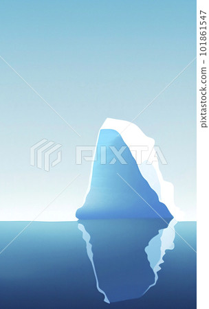 visible and invisible surface of the iceberg 101861547