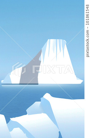 visible and invisible surface of the iceberg 101861548