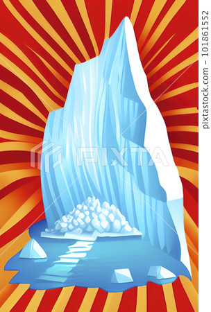 visible and invisible surface of the iceberg 101861552