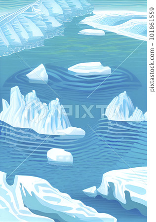 visible and invisible surface of the iceberg 101861559