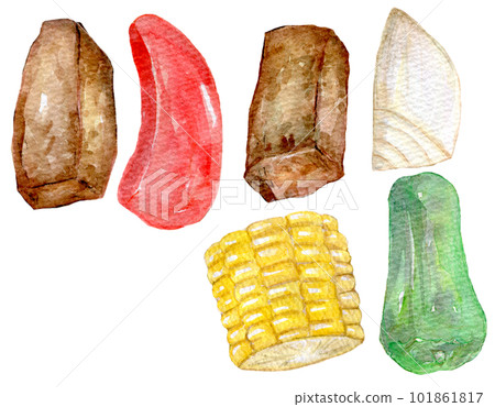 水彩插圖 手繪插圖 101861817