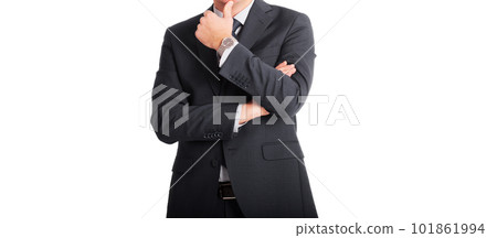 businessman with watch man isolated on white background businessman with watch man isolated on white background 101861994