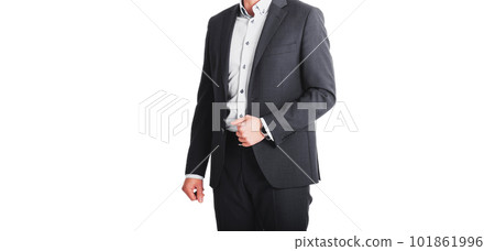 businessman in suit on white background. businessman in suit on white background. 101861996