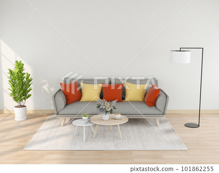 interior living room with sofa. 3D render 101862255