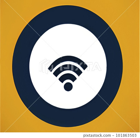 wireless network icon. radio waves fanning in the outward direction when connected to a wireless network. wireless network icon. radio waves fanning in the outward direction when connected to a wireless network. 101863503