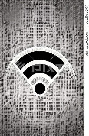 wireless network icon. radio waves fanning in the outward direction when connected to a wireless network. wireless network icon. radio waves fanning in the outward direction when connected to a wireless network. 101863504