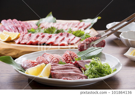 烤肉、家常菜、大理石紋和牛 101864136