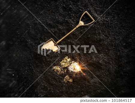 Virtual cryptocurrency mining concept 101864517