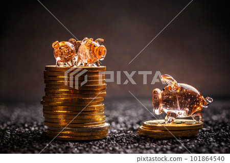 Bitcoin saving concept 101864540