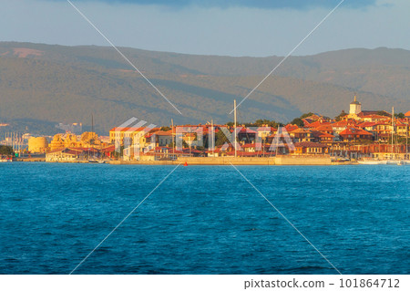 Panorama of Old City, Nessebar, Bulgaria at sunset Panorama of Old City, Nessebar, Bulgaria at sunset 101864712