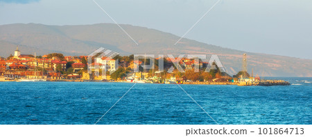 Nessebar, Bulgaria panorama of Old City, banner Nessebar, Bulgaria panorama of Old City, banner 101864713