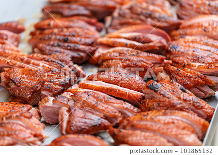 Roasted goose breast Roasted goose breast 101865132