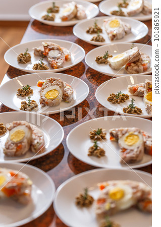 Aspic jellied meat 101865921