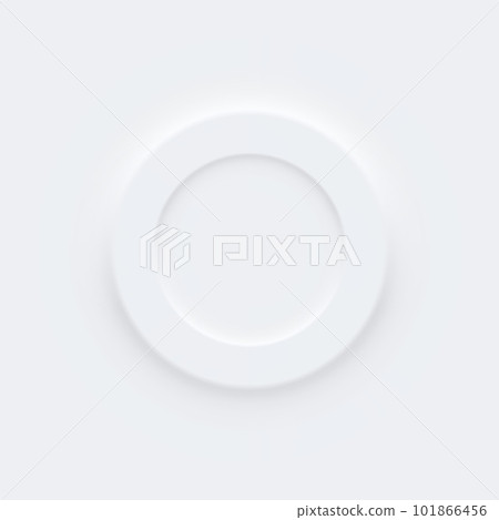 Neomorphic background, user interface element. Soft minimalist design. Neomorphism shape design. 101866456