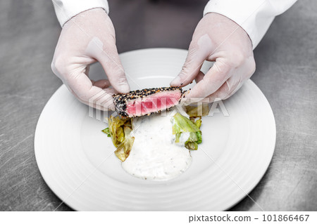 Red tuna steak Red tuna steak 101866467