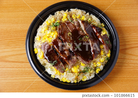 beef steak bento 101866615