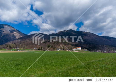 Fly dron over green grass. Fly dron over green grass. 101866738