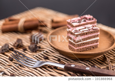Decorative layered desserts 101866968