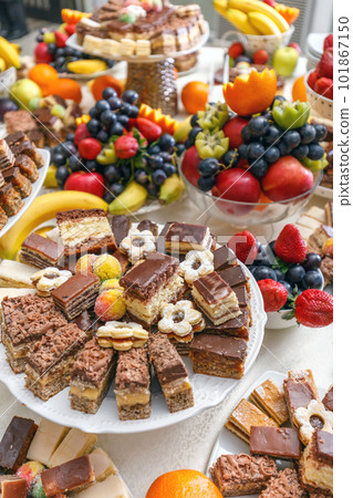 Delicious sweets and fruits Delicious sweets and fruits 101867150