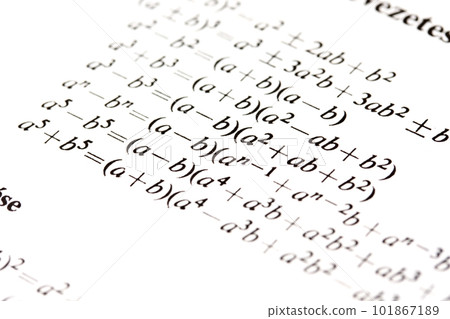 Algebra formulas Algebra formulas 101867189