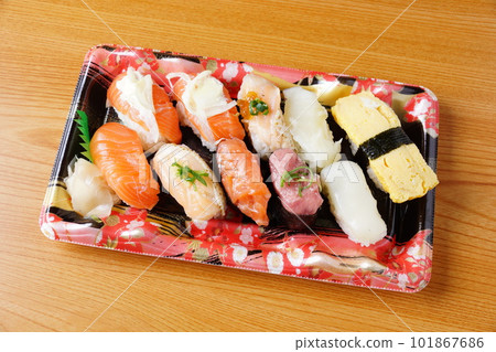 Salmon Nigiri Sushi Sushi Bento Salmon Nigiri Sushi Sushi Bento 101867686