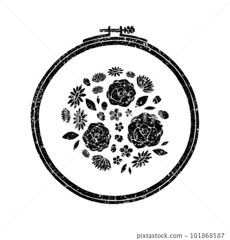 Embroidery hoop (with embroidery) / stamp style Embroidery hoop (with embroidery) / stamp style 101868587