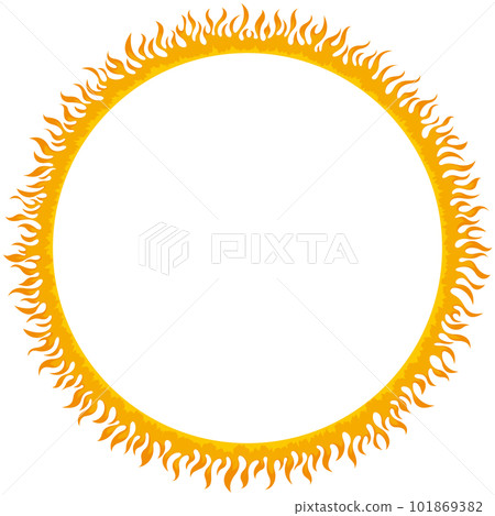 Fire ring frame like solar corona Fire ring frame like solar corona 101869382
