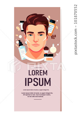 beauty man with perfect makeup beautiful professional make-up salon make up fashion beauty man with perfect makeup beautiful professional make-up salon make up fashion 101870552