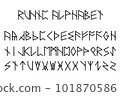 vector runic scandinavian celtic alphabet for web 101870586