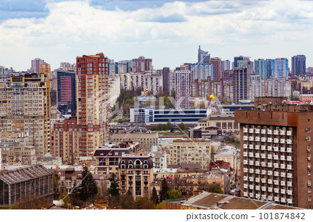 Kyiv, Ukraine - April 24, 2023: The streets of Kyiv city. 101874842