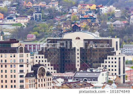 Kyiv, Ukraine - April 24, 2023: The streets of Kyiv city. Kyiv, Ukraine - April 24, 2023: The streets of Kyiv city. 101874849