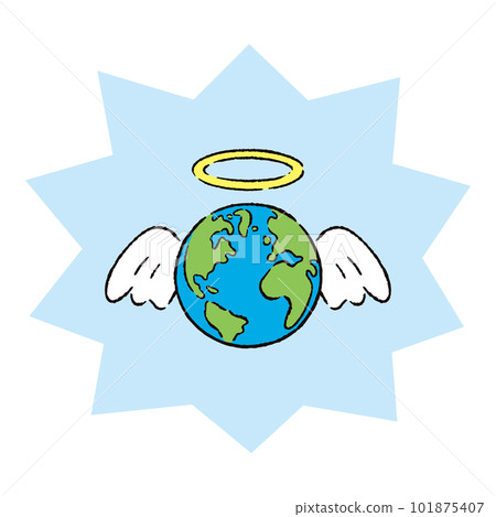 地球_美洲/歐洲/非洲_天使之戒_爆彈淺藍 101875407