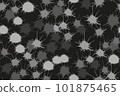 Monochrome Black White Blot Seamless Vector Background 101875465