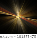 Fractal Illustration of Combustion on Black Background 101875475