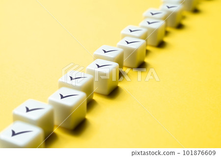 Completed steps. Check list. All items have been completed. Full readiness. Conditions met. Series of correct decisions. Implementation of roadmap agreement. Compliance criteria. Fulfill requirements 101876609