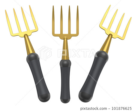 Set of garden tools and supplies for gardener and flower pots in garden 101876625