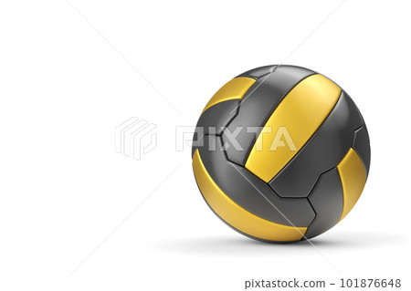 Black and gold soccer or football ball isolated on white background Black and gold soccer or football ball isolated on white background 101876648
