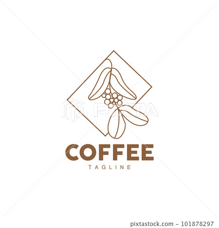 Coffee Logo, Coffee Tree Design, Cafe Drink Vector, Icon Brand Illustration Symbol Coffee Logo, Coffee Tree Design, Cafe Drink Vector, Icon Brand Illustration Symbol 101878297