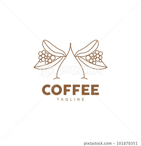 Coffee Logo, Coffee Tree Design, Cafe Drink Vector, Icon Brand Illustration Symbol Coffee Logo, Coffee Tree Design, Cafe Drink Vector, Icon Brand Illustration Symbol 101878351