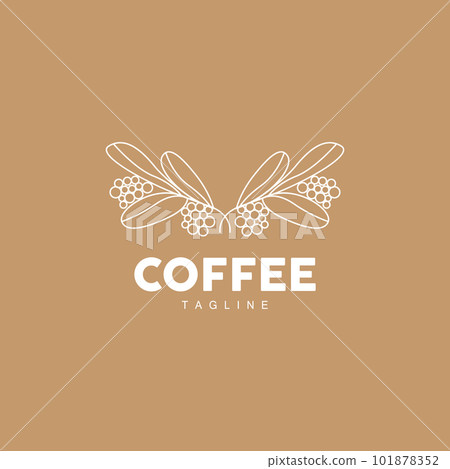Coffee Logo, Coffee Tree Design, Cafe Drink Vector, Icon Brand Illustration Symbol Coffee Logo, Coffee Tree Design, Cafe Drink Vector, Icon Brand Illustration Symbol 101878352