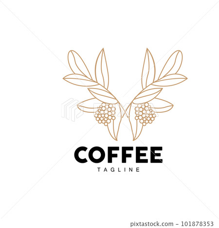 Coffee Logo, Coffee Tree Design, Cafe Drink Vector, Icon Brand Illustration Symbol Coffee Logo, Coffee Tree Design, Cafe Drink Vector, Icon Brand Illustration Symbol 101878353
