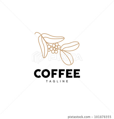 Coffee Logo, Coffee Tree Design, Cafe Drink Vector, Icon Brand Illustration Symbol Coffee Logo, Coffee Tree Design, Cafe Drink Vector, Icon Brand Illustration Symbol 101878355