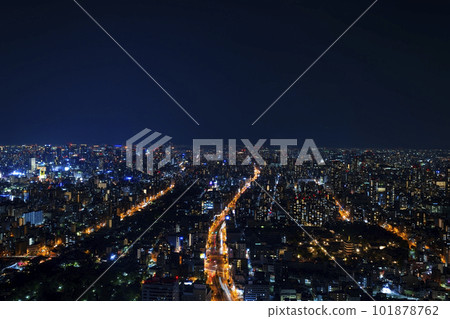 Night view of Osaka city Night view of Osaka city 101878762