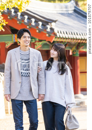 Travel young couple 101879707