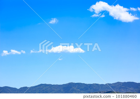 Blue sky and clouds and mountains Blue sky and clouds and mountains 101880460