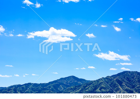 Blue sky and clouds and mountains Blue sky and clouds and mountains 101880473