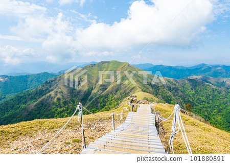 春天登劍山（山頂眺望大井次郎） 101880891